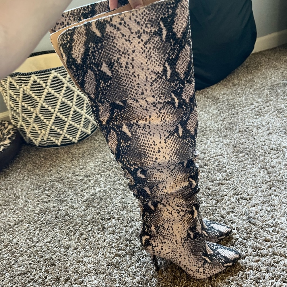 Snakeskin heels